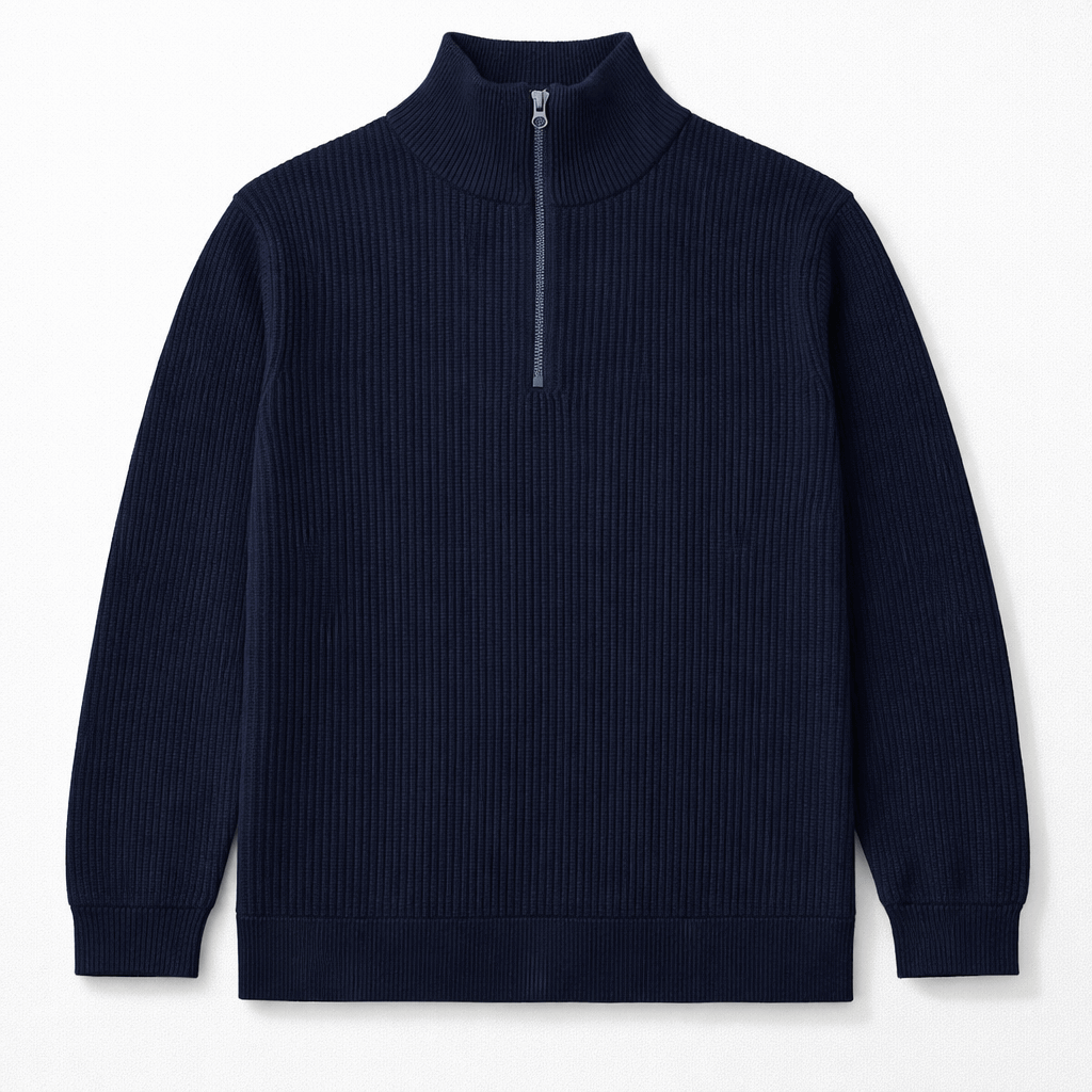 JK15 Exported Hlaf Zipper Sweater | JK15 - Image 1