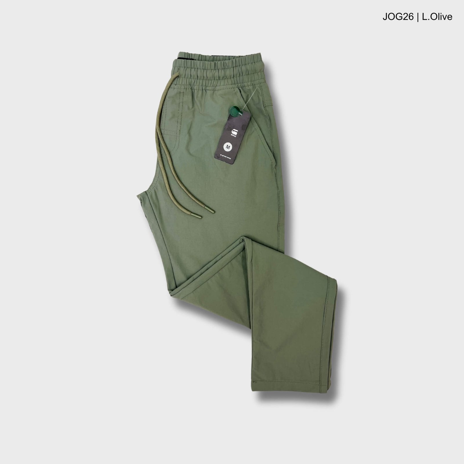 JOG26-Olive Premium Solid Trouser | JOG26-Light Olive - Image 1