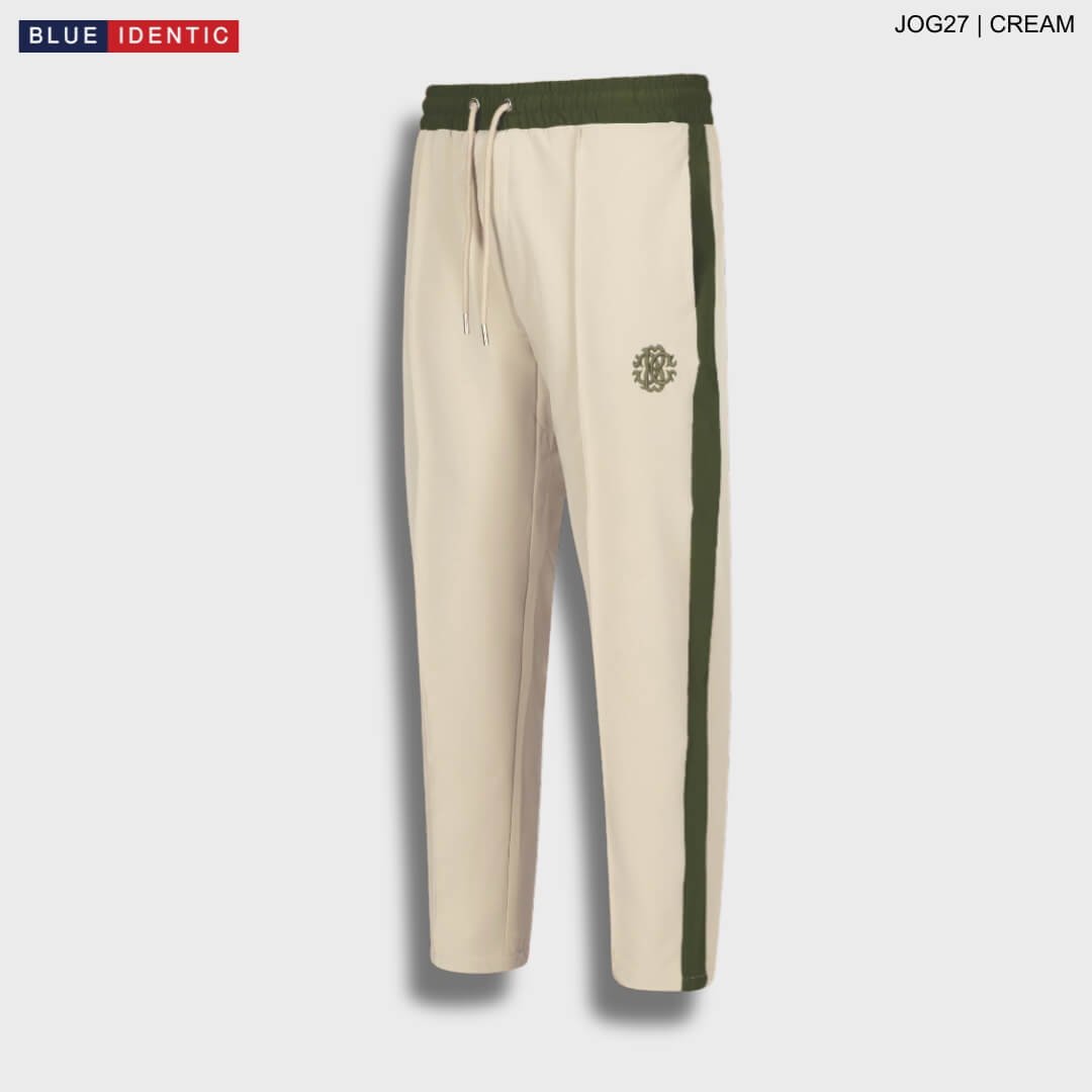 JOG27-Cream-1 Platinum Contrast Trouser | JOG27-Cream - Image 1