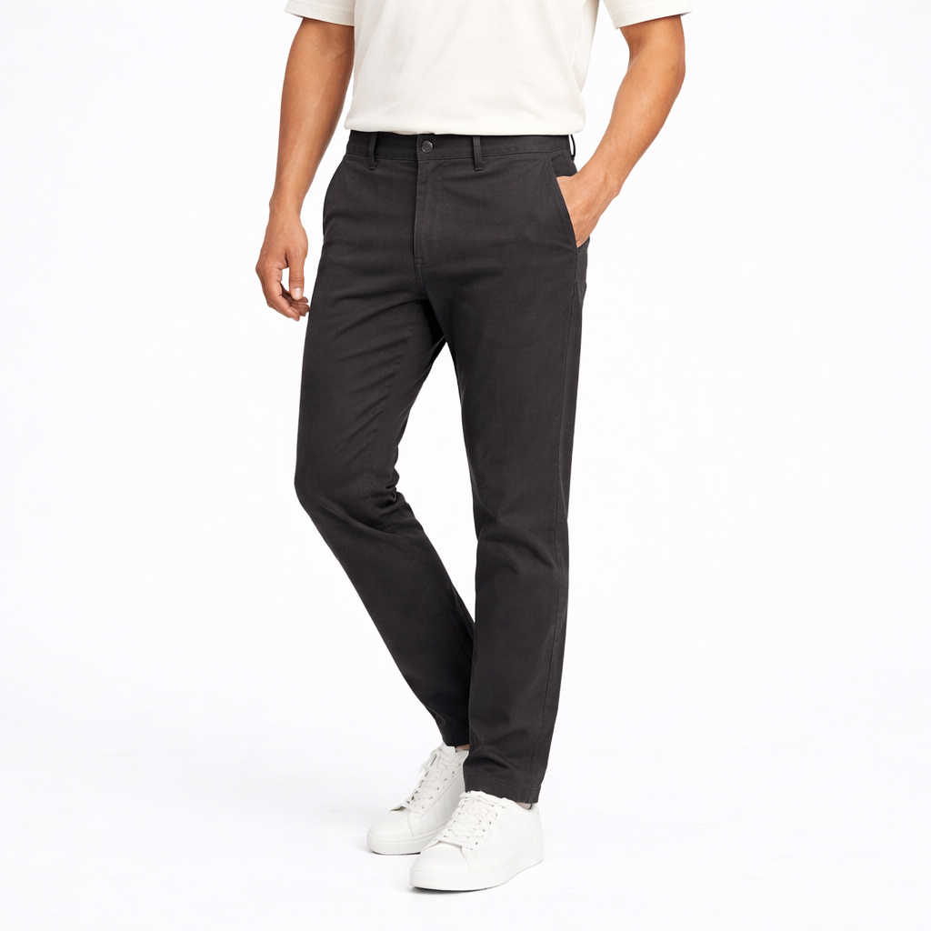 PT63-Charcoal Premium Chino Pant | PT63-Charcoal - Image 1