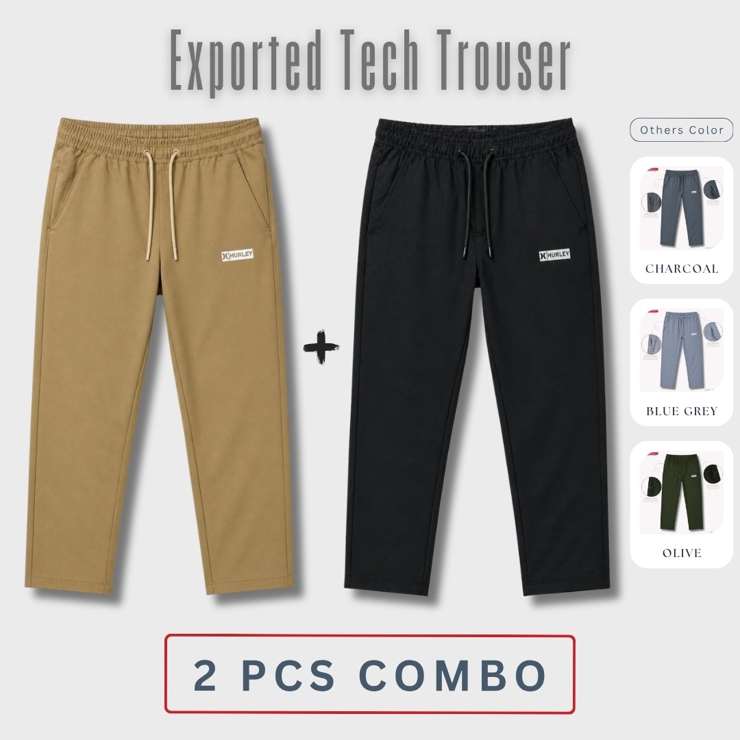 5 Exported Tech Trouser Combo 2 Pcs | JOG32 - Image 1